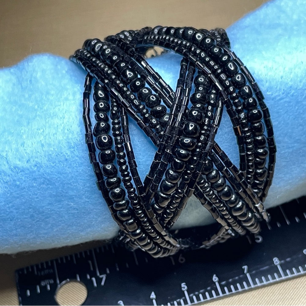 Beautiful black beaded bracelet